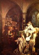 Joseph wright of derby The Alchemist Discovering Phosphorus or The Alchemist in Search of the Philosophers Stone oil painting picture wholesale